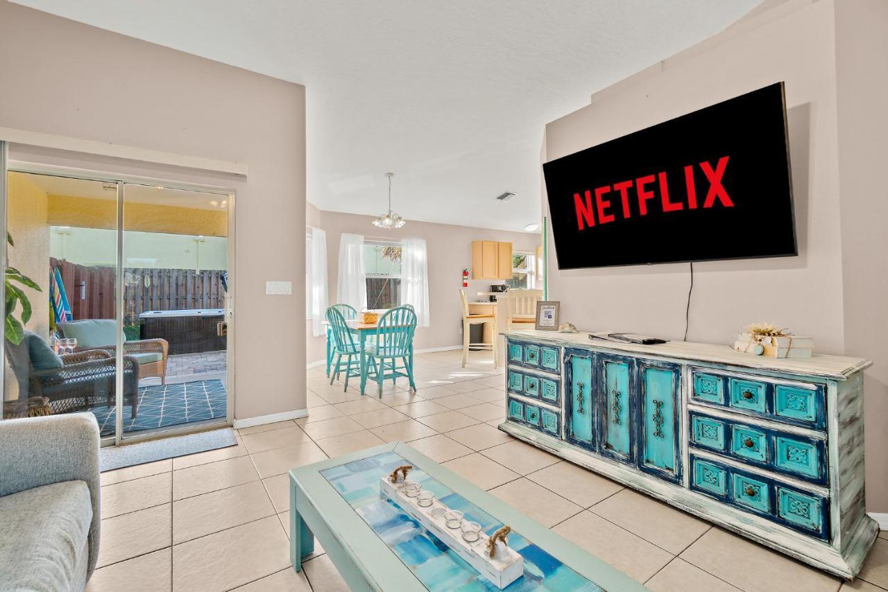 Sunset Serenity - 3Br Beach Townhome With Outdoor Patio - New Hot Tub, Steps To Ocean Fun! Melbourne Esterno foto